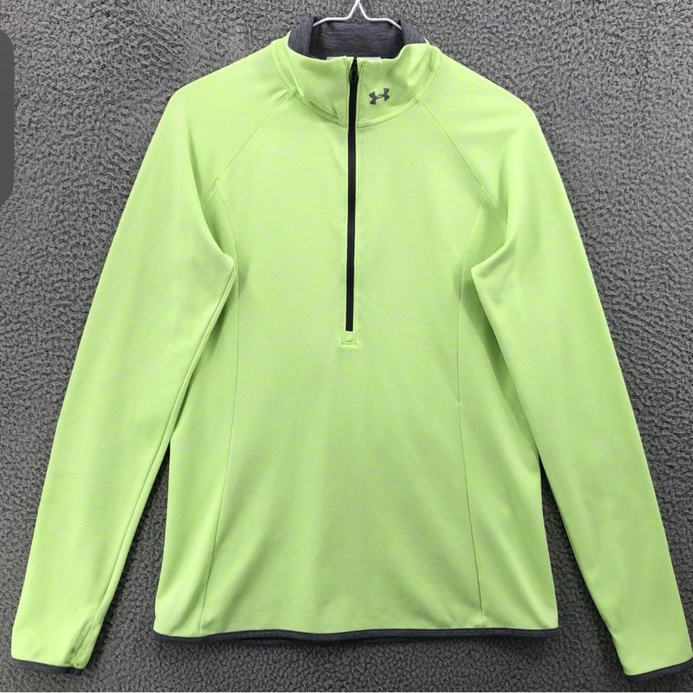 NWT Under Armour Women’s Lime Green  half Zip-Up Sweater